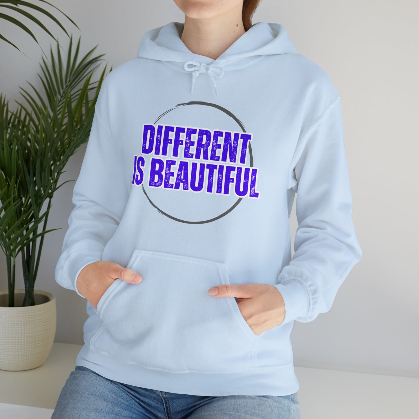 Unisex Hooded Sweatshirt - Different is Beautiful