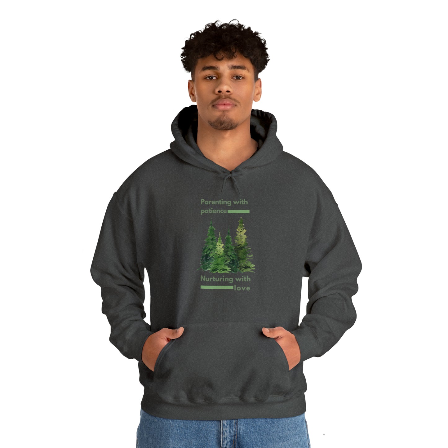 Unisex Hooded Sweatshirt - Parenting with Patience, Nurturing with Love