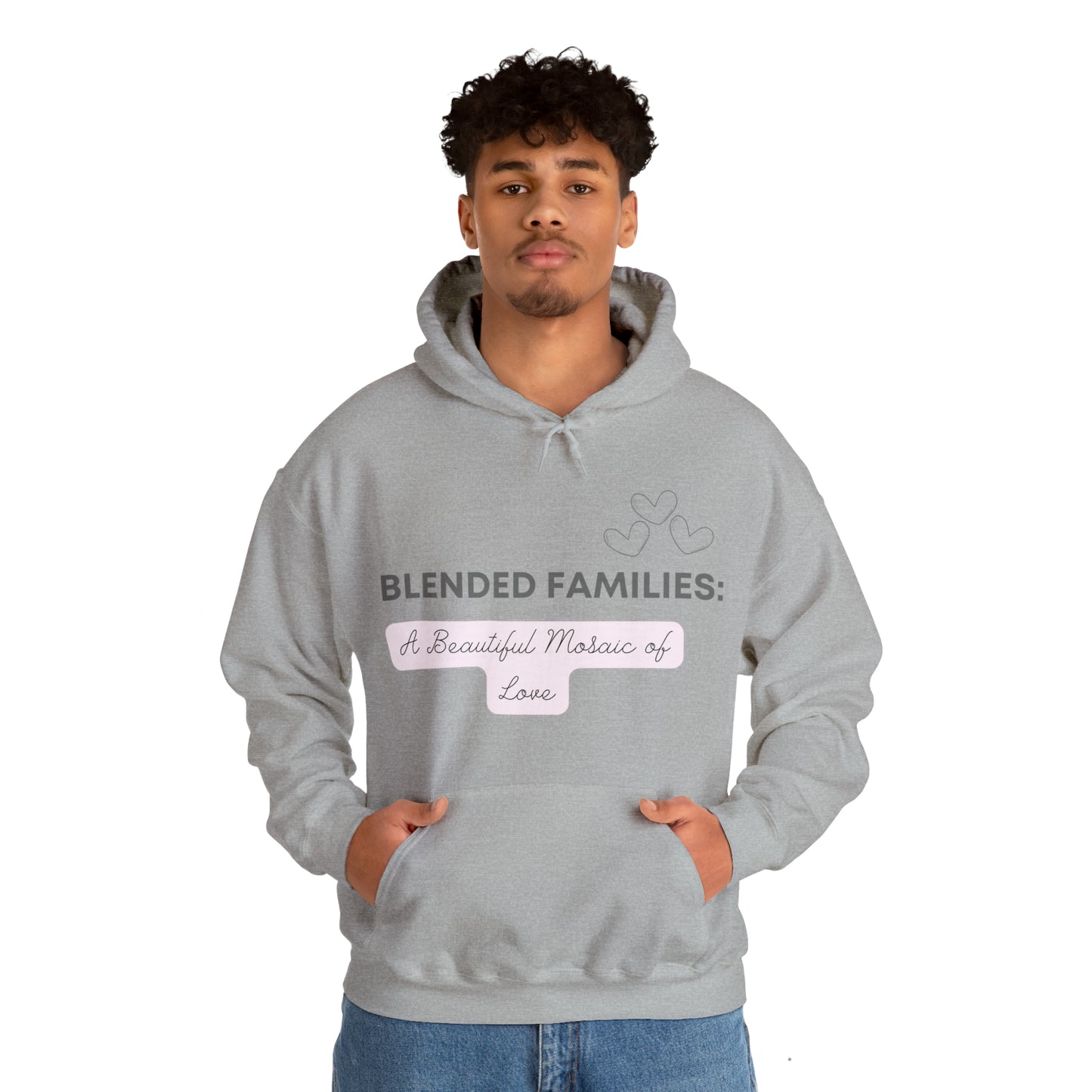 Unisex Hooded Sweatshirt - Blended Families: A Beautiful Mosaic of Love