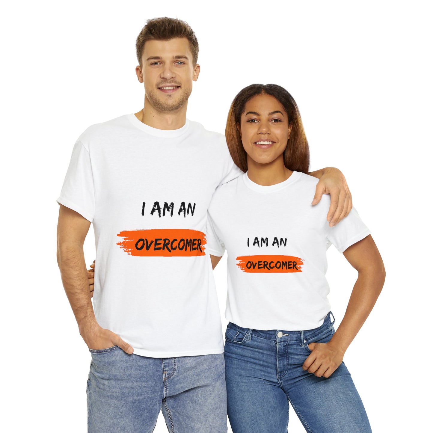 Unisex Heavy Cotton Tee -  I am an overcomer