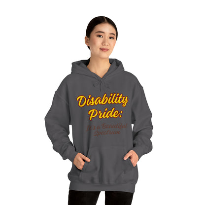 Unisex Hooded Sweatshirt - Disability Pride: It's a Beautiful Spectrum