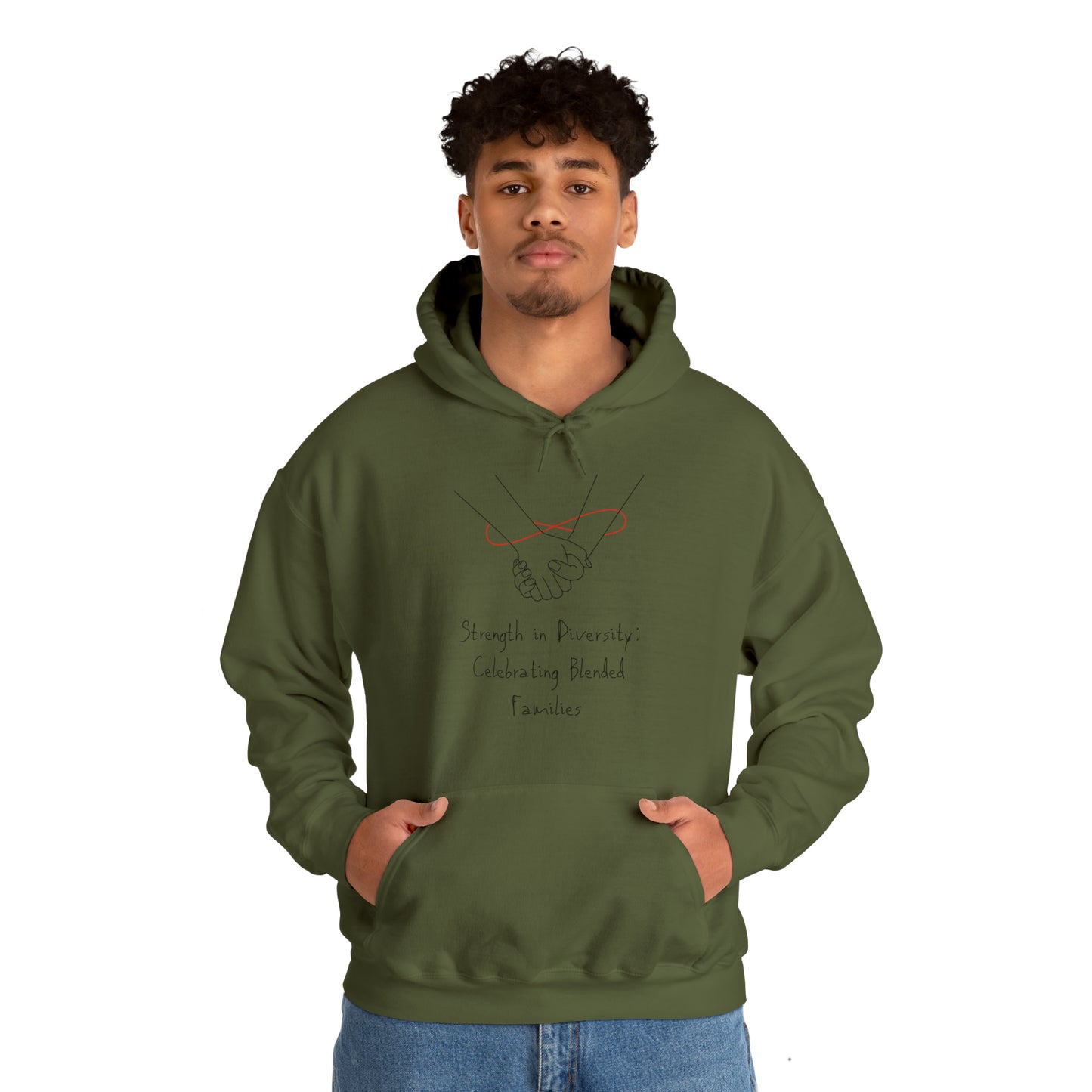 Unisex Hooded Sweatshirt - Strength in Diversity: Celebrating Blended Families