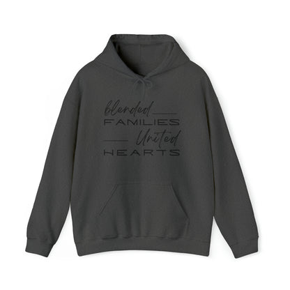 Unisex Hooded Sweatshirt - Blended Families, United Hearts