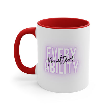 Accent Coffee Mug - Every Ability Matters