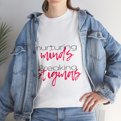 Unisex Heavy Cotton Tee - Nurturing Minds, Breaking Stigmas