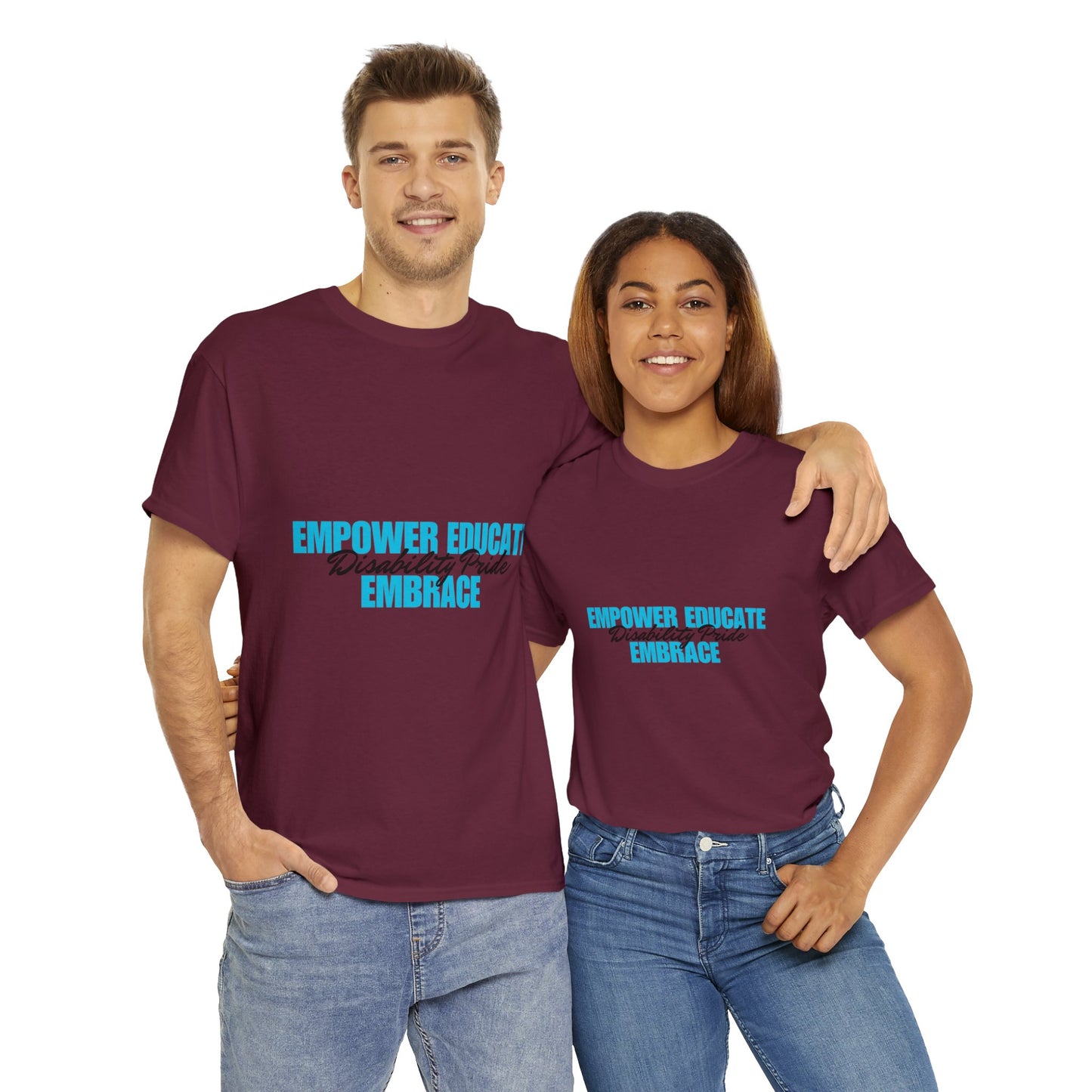 Unisex T-Shirt - Empower, Educate, Embrace Disability Pride