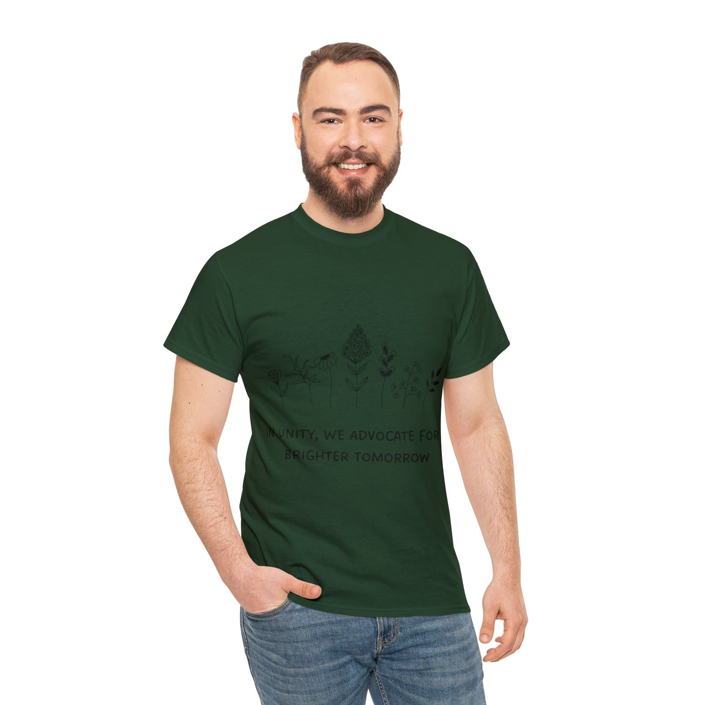 Unisex T-Shirt -  In Unity, We Advocate for a Brighter Tomorrow