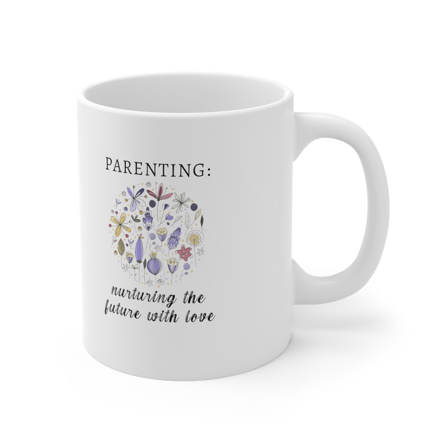 Accent Coffee Mug - Parenting: Nurturing the Future with Love