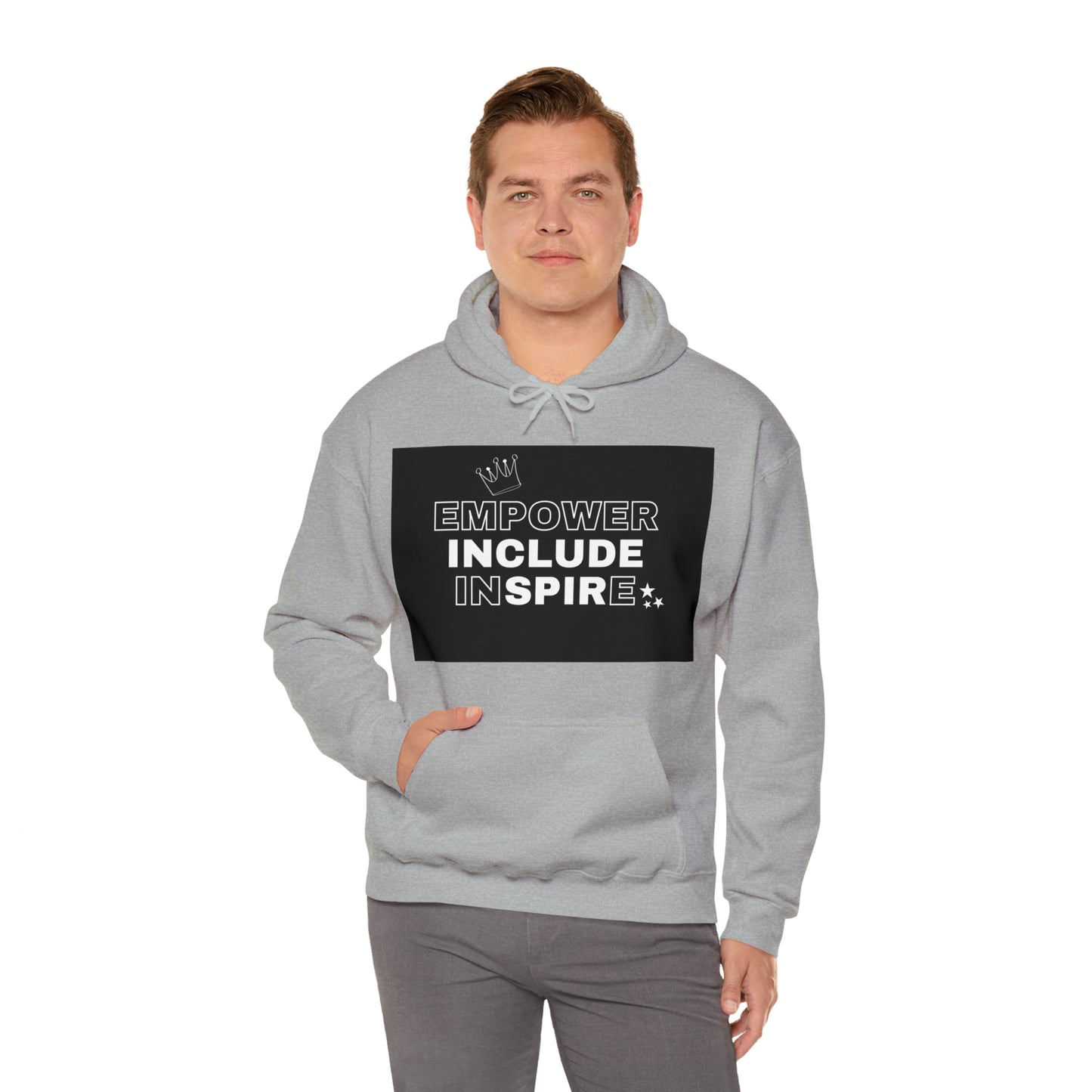 Unisex Hooded Sweatshirt - Empower, Include, Inspire