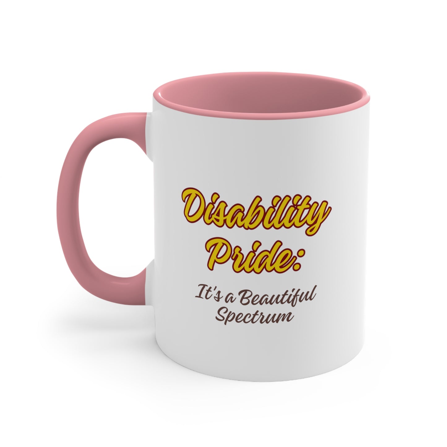 Accent Coffee Mug - Disability Pride: It's a Beautiful Spectrum