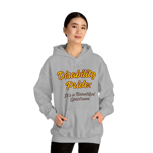 Unisex Hooded Sweatshirt - Disability Pride: It's a Beautiful Spectrum