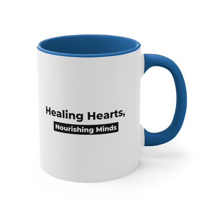 Accent Coffee Mug - Healing Hearts, Nourishing Minds