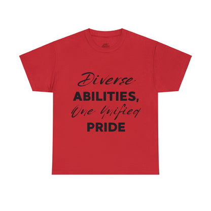 Unisex T-Shirt - Diverse Abilities, One Unified Pride