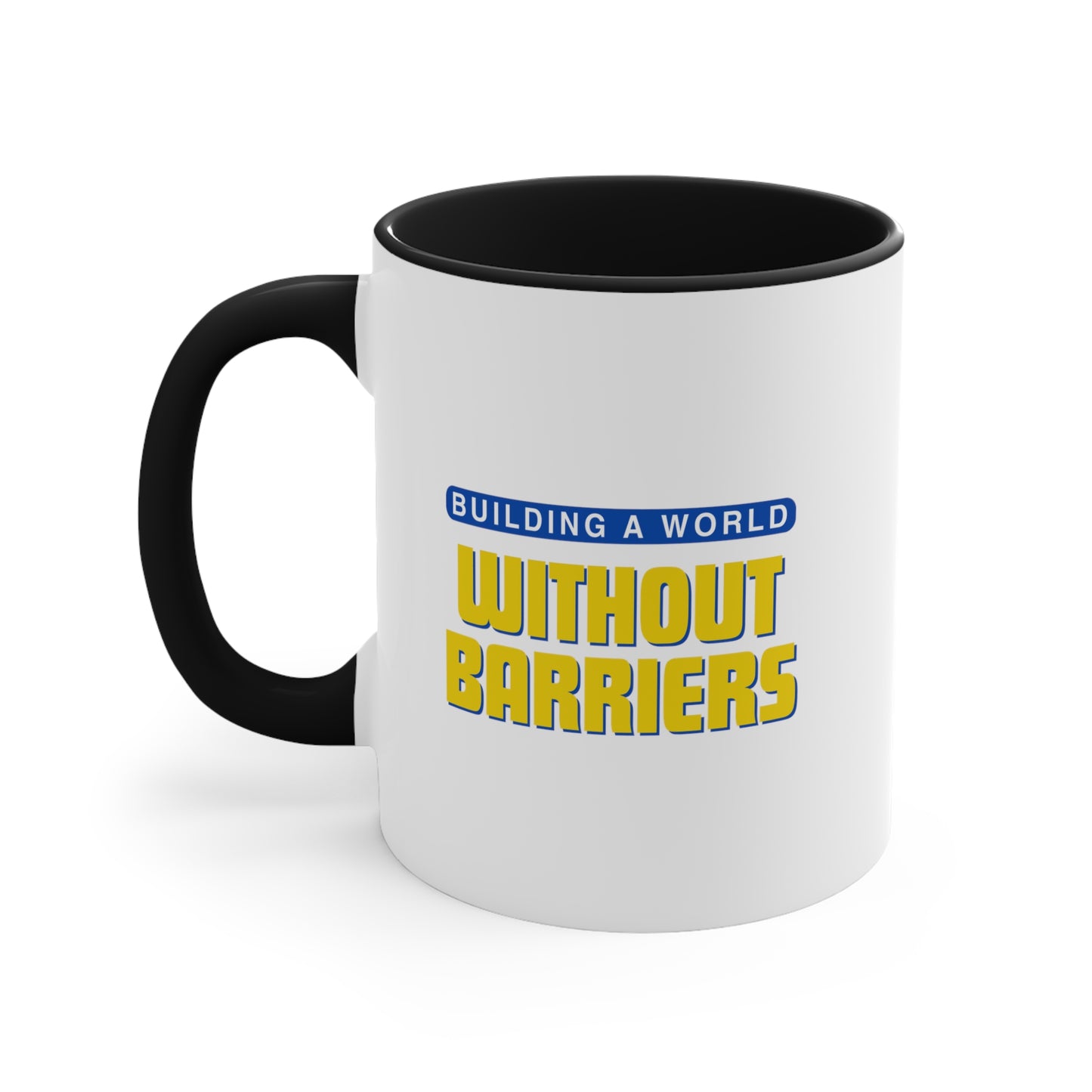 Accent Coffee Mug - Building a World Without Barriers