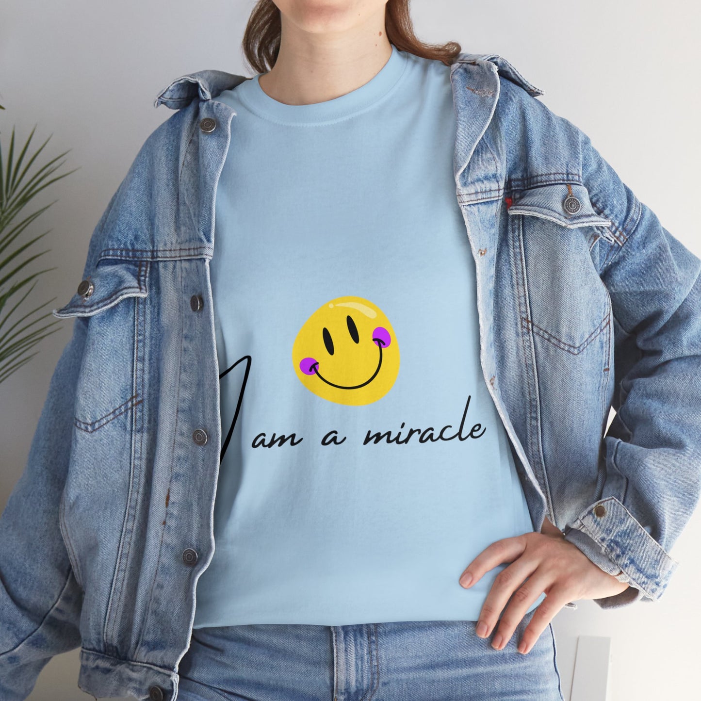 Unisex Heavy Cotton Tee - I am a miracle