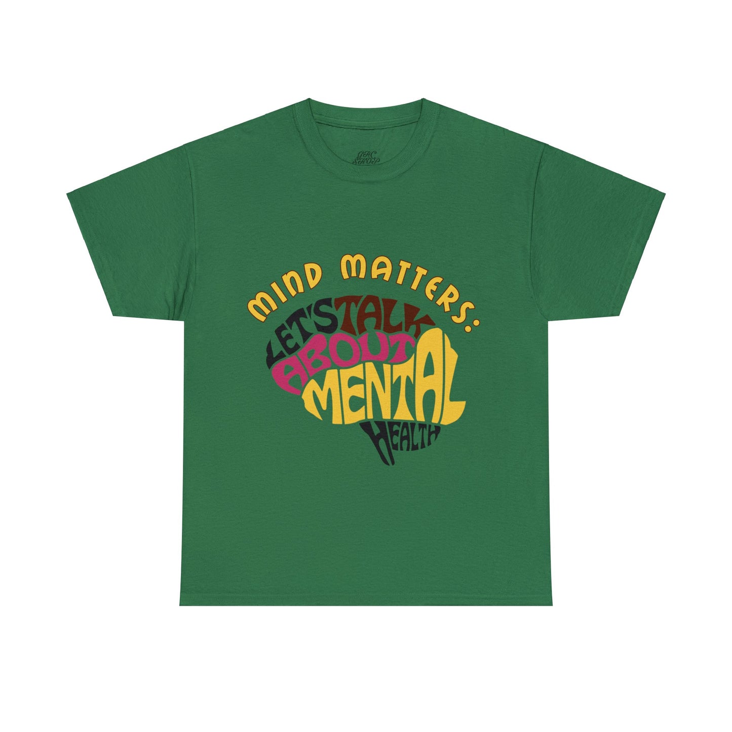 Unisex Heavy Cotton Tee - Mind Matters: Let's Talk About Mental Health