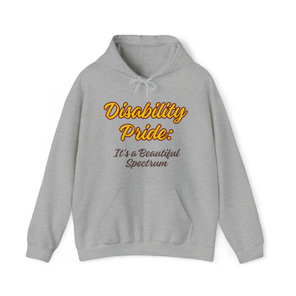 Unisex Hooded Sweatshirt - Disability Pride: It's a Beautiful Spectrum