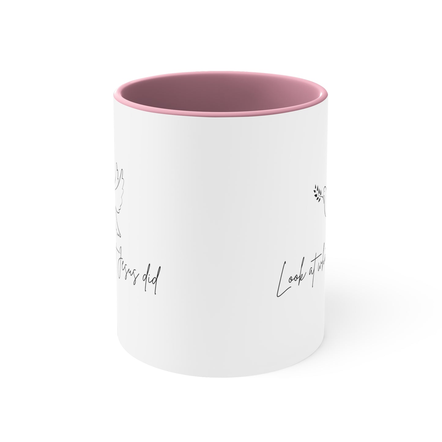 Accent Coffee Mug - Look at what Jesus did