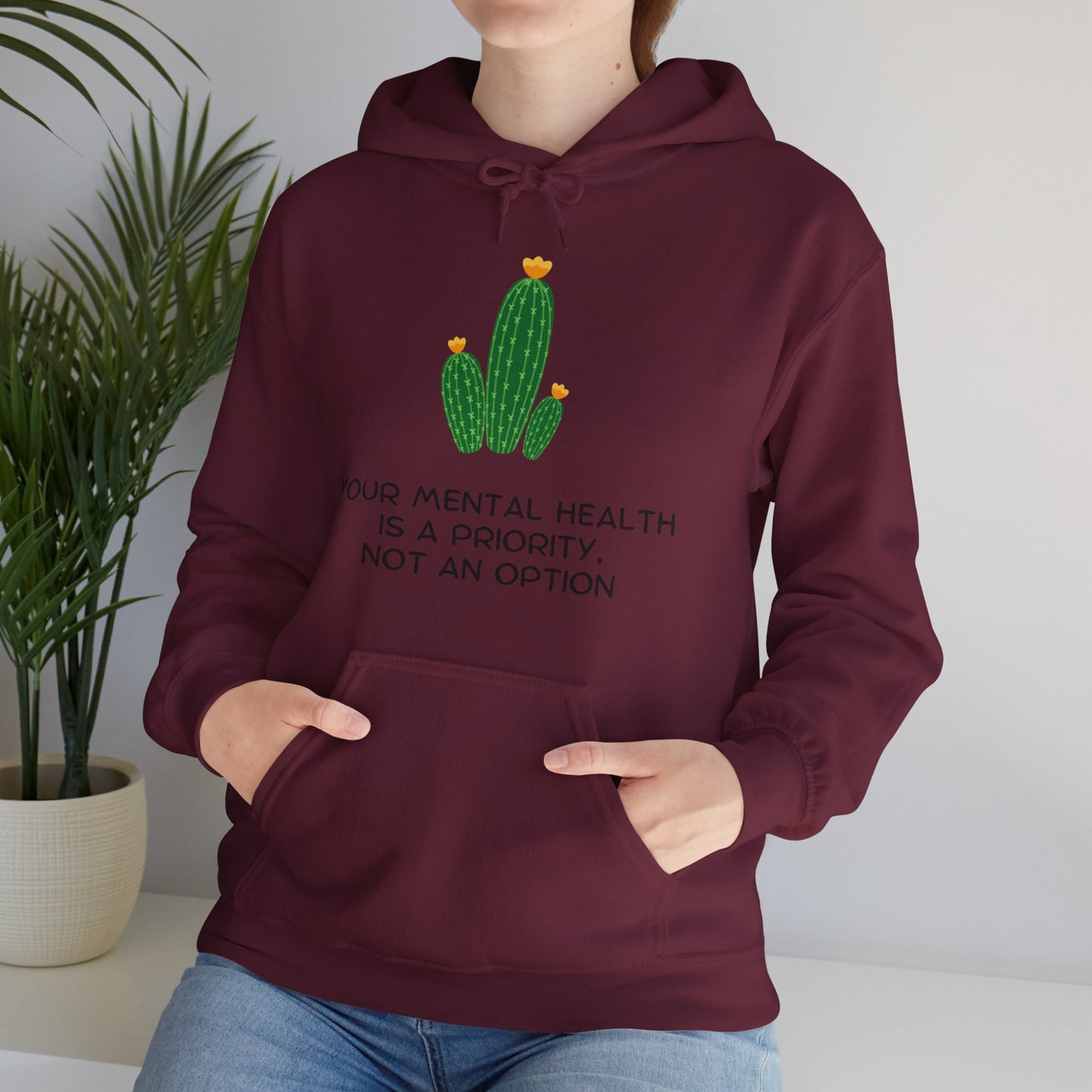 Unisex Hooded Sweatshirt - Your Mental Health is a Priority, Not an Option