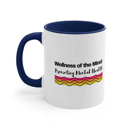 Accent Coffee Mug - Wellness of the Mind: Promoting Mental Health