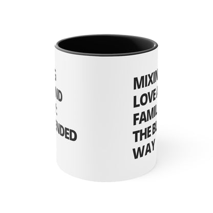 Accent Coffee Mug - Mixing Love and Family: The Blended Way