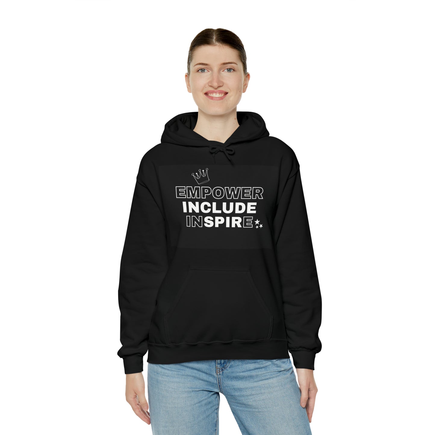 Unisex Hooded Sweatshirt - Empower, Include, Inspire