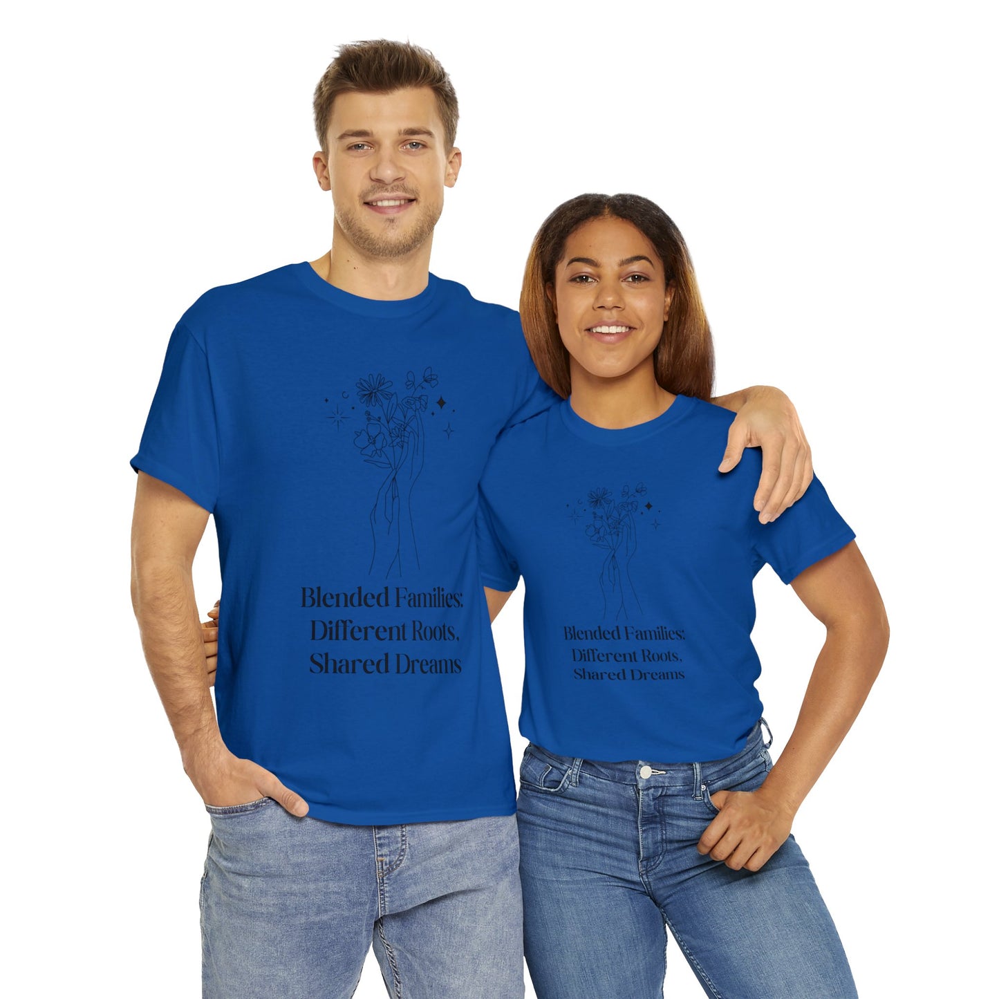 Unisex T-Shirt - Blended Families: Different Roots, Shared Dreams