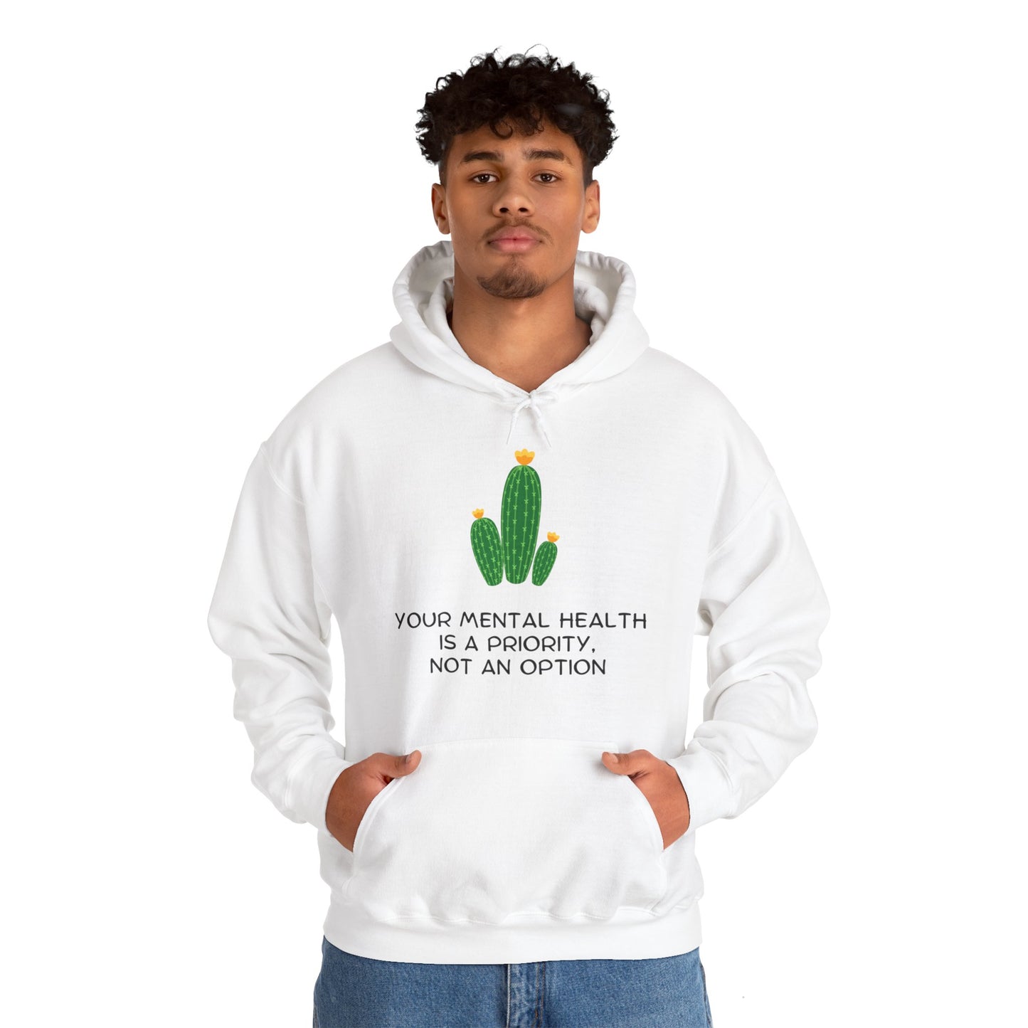 Unisex Hooded Sweatshirt - Your Mental Health is a Priority, Not an Option