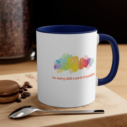 Accent Coffee Mug - For Every Child, a World of Possibilities