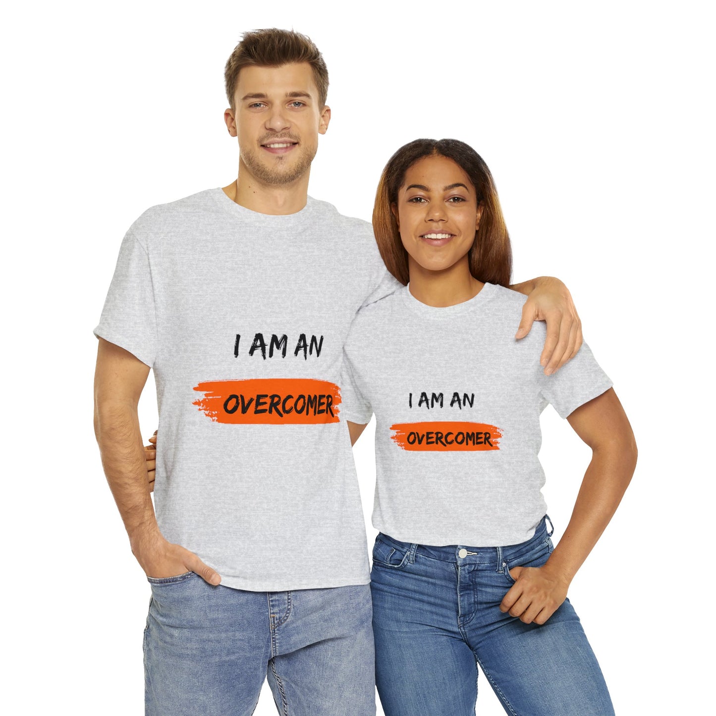 Unisex Heavy Cotton Tee -  I am an overcomer