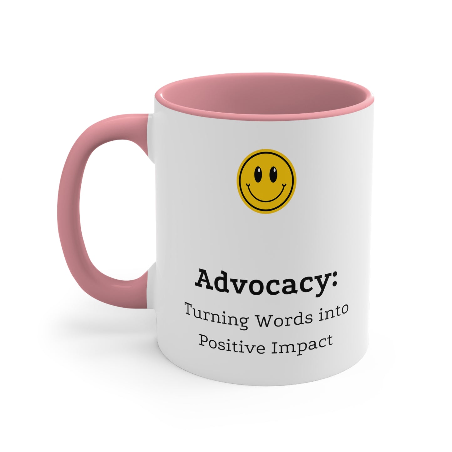 Accent Coffee Mug - Advocacy: Turning Words into Positive Impact