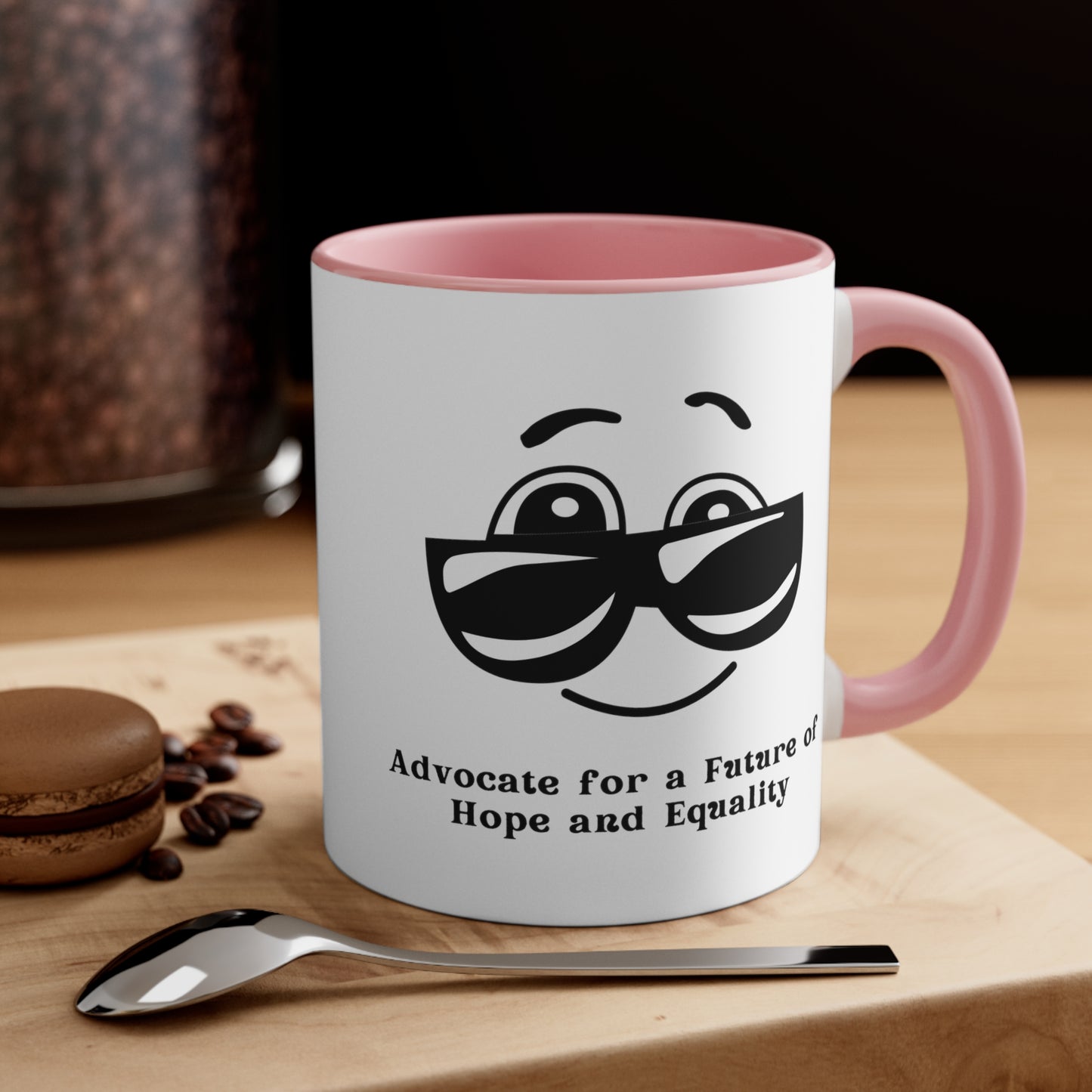 Accent Coffee Mug - Advocate for a Future of Hope and Equality