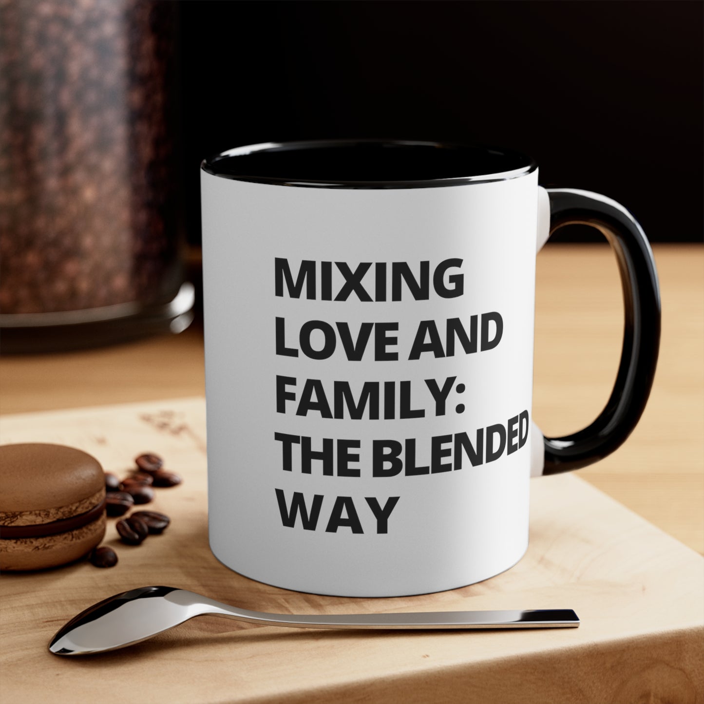 Accent Coffee Mug - Mixing Love and Family: The Blended Way