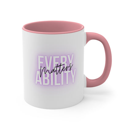 Accent Coffee Mug - Every Ability Matters