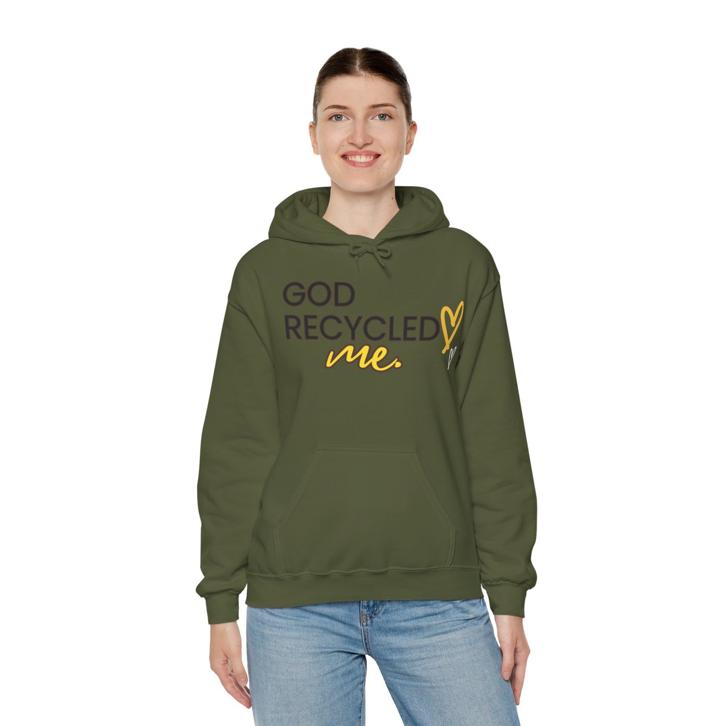 Unisex Hooded Sweatshirt - God recycled me