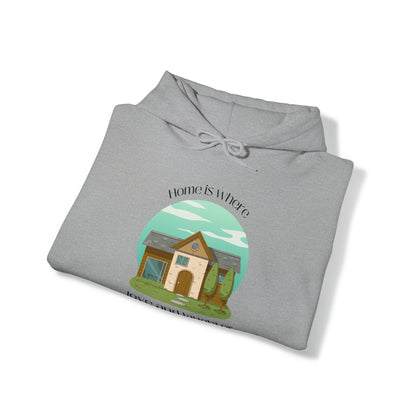 Unisex Hooded Sweatshirt - Home is Where Love and Laughter Abound