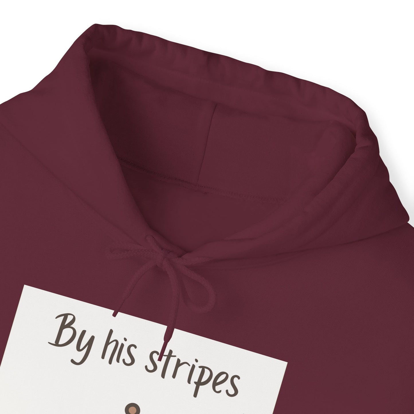 Unisex Hooded Sweatshirt - By His stripes I was healed