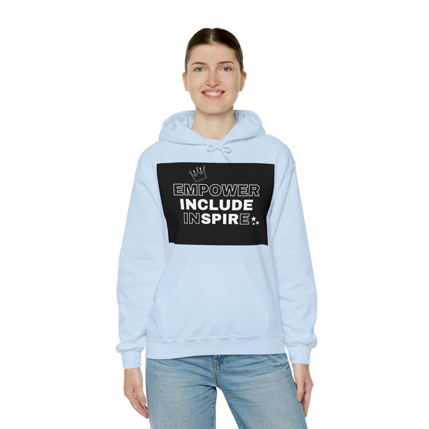 Unisex Hooded Sweatshirt - Empower, Include, Inspire