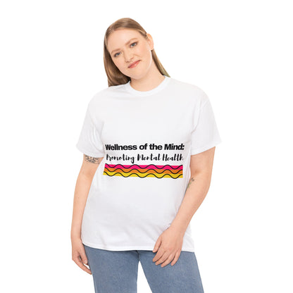 Unisex Heavy Cotton Tee - Wellness of the Mind: Promoting Mental Health