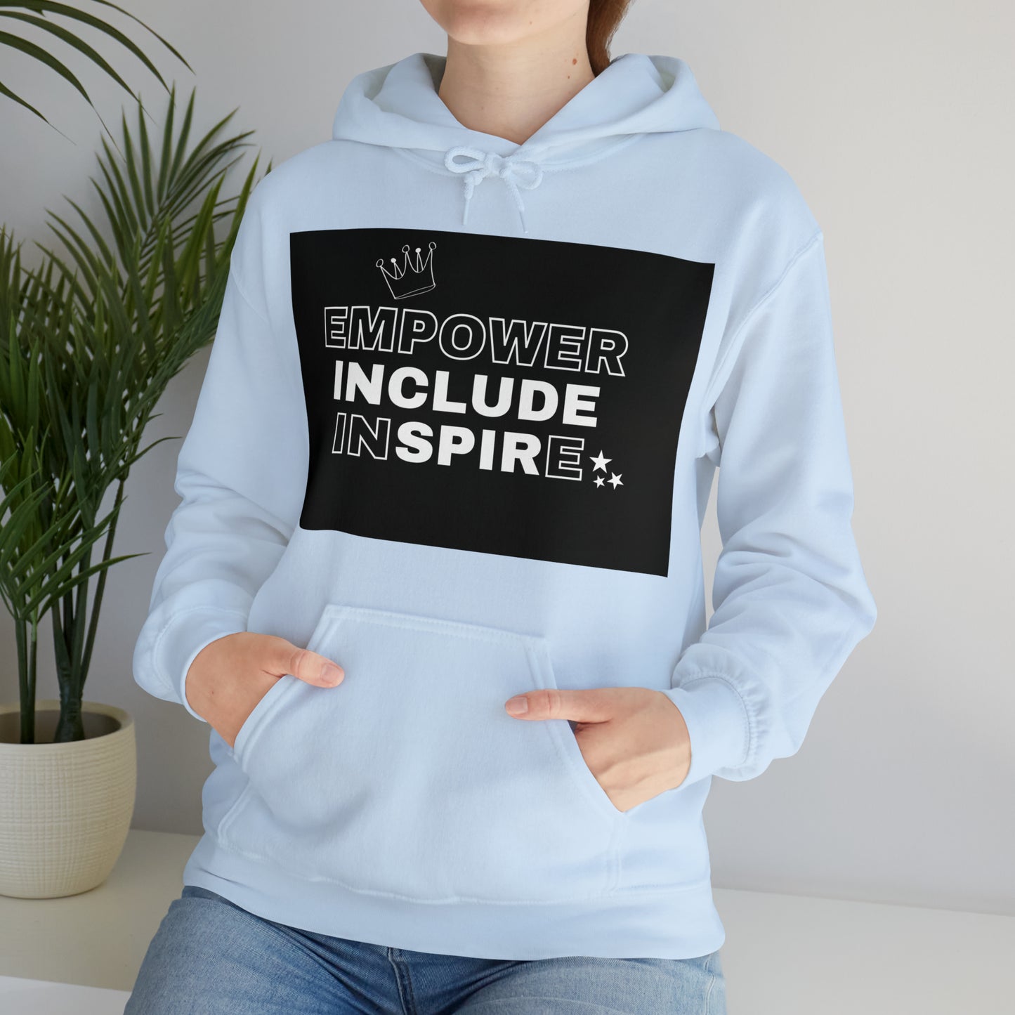 Unisex Hooded Sweatshirt - Empower, Include, Inspire