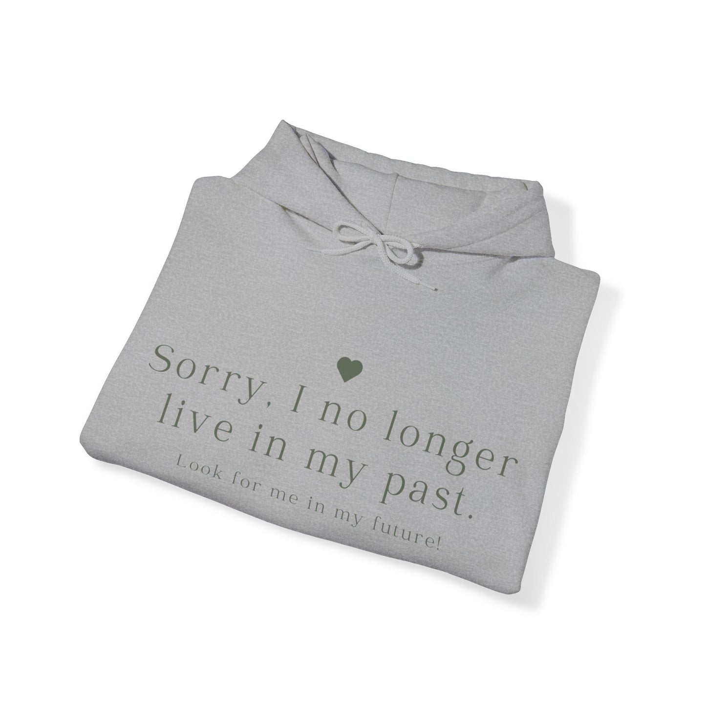 Unisex Hooded Sweatshirt - Sorry, I no longer live in my past. Look for me in my future!