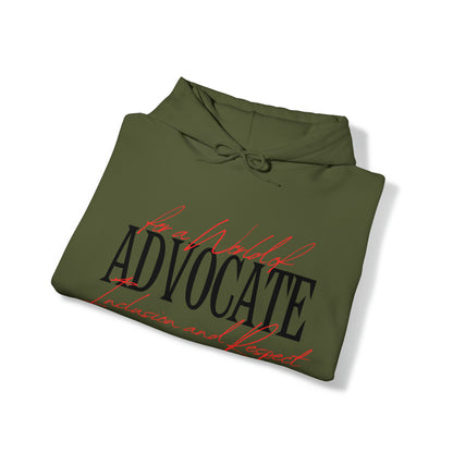 Unisex Hooded Sweatshirt - Advocate for a World of Inclusion and Respect