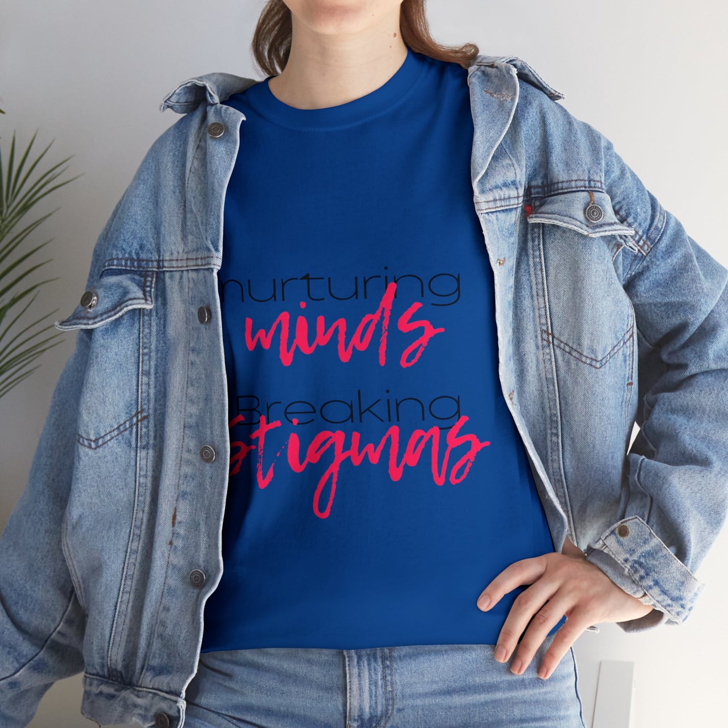 Unisex Heavy Cotton Tee - Nurturing Minds, Breaking Stigmas