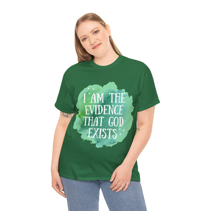 Unisex Heavy Cotton Tee - I am the evidence that God exists