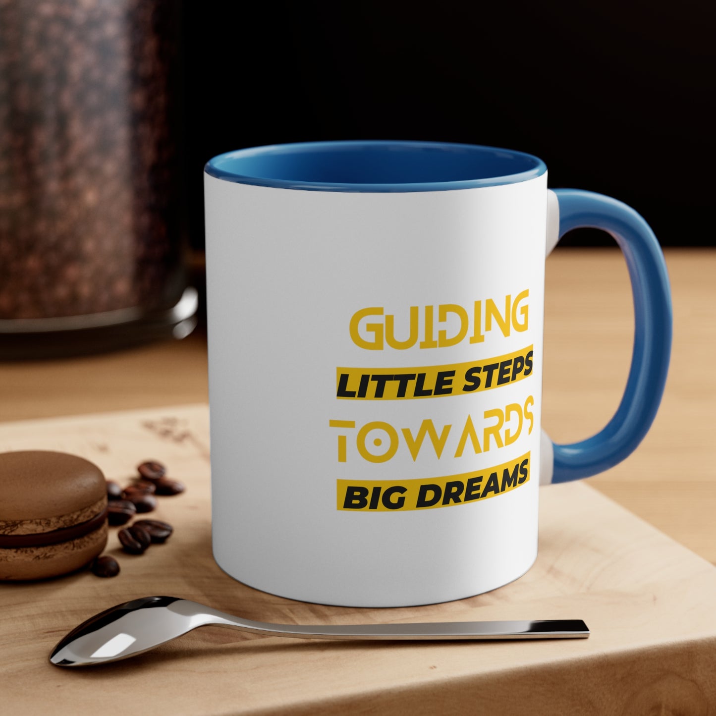 Accent Coffee Mug - Guiding Little Steps Towards Big Dreams