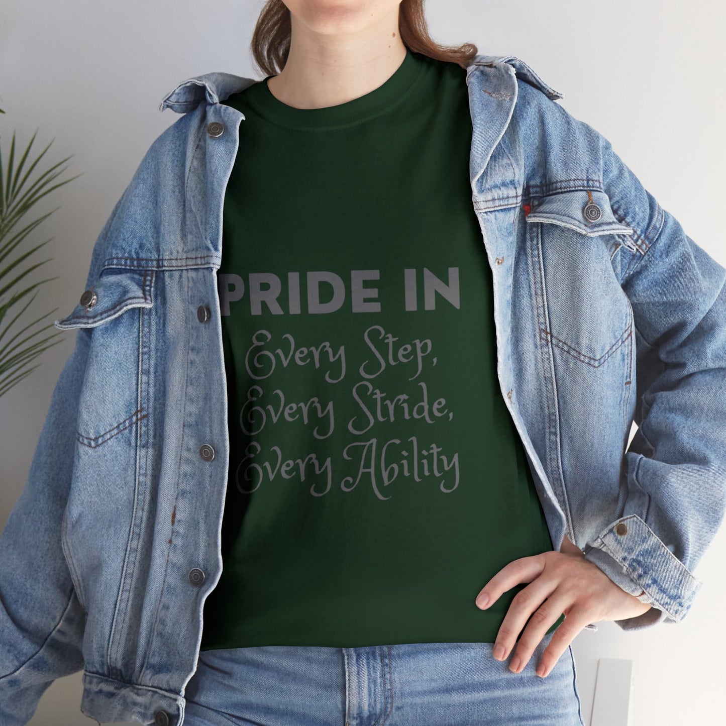 Unisex T-Shirt - Pride in Every Step, Every Stride, Every Ability