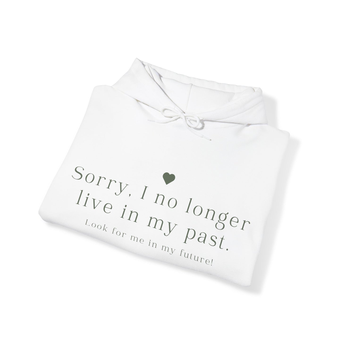 Unisex Hooded Sweatshirt - Sorry, I no longer live in my past. Look for me in my future!