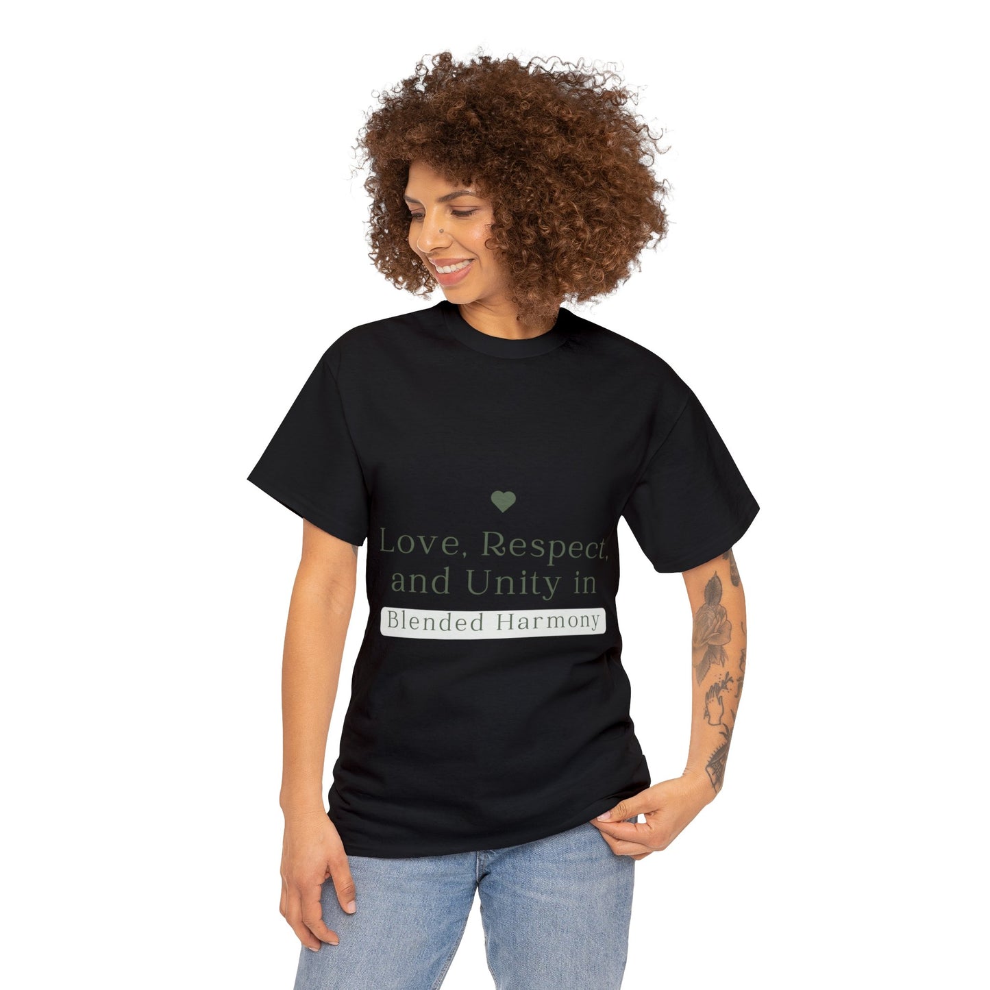 Unisex T-Shirt - Love, Respect, and Unity in Blended Harmony