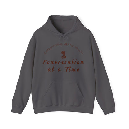 Unisex Hooded Sweatshirt - Championing Mental Health, One Conversation at a Time