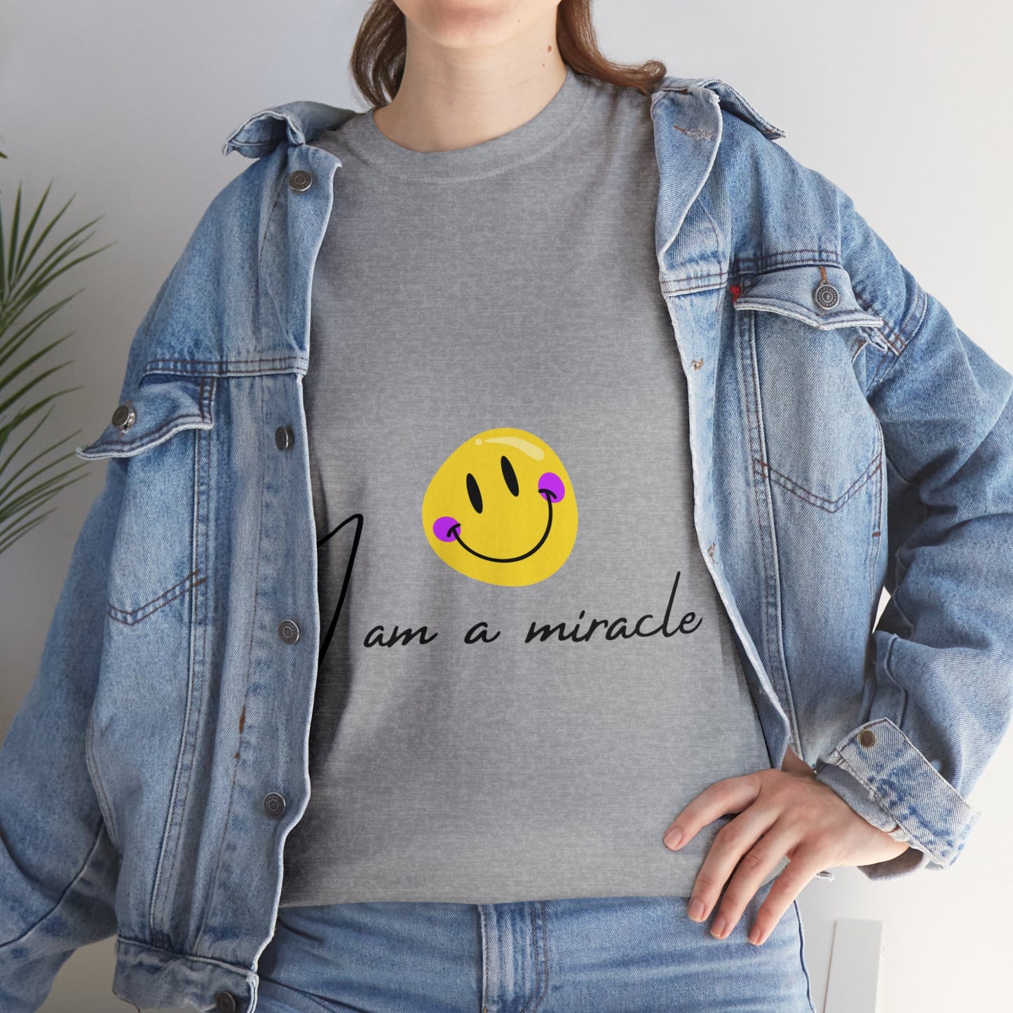 Unisex Heavy Cotton Tee - I am a miracle